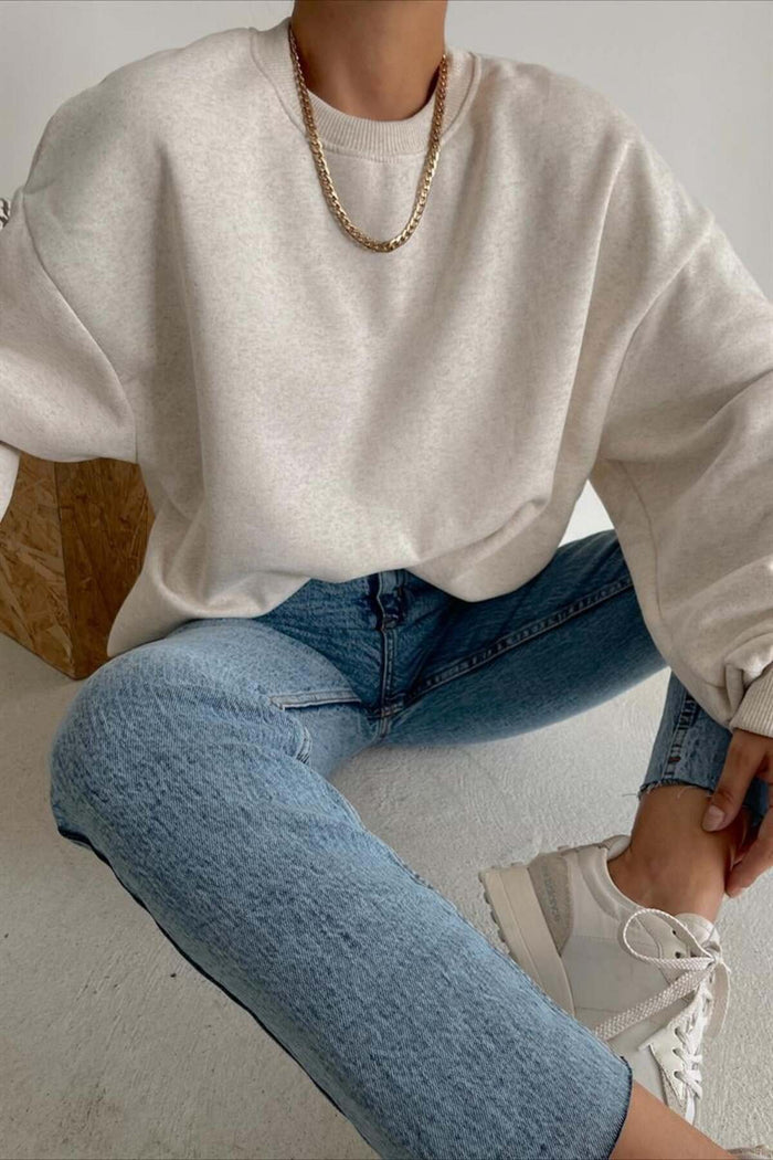 JC Limited Edition Oversize Kesim Organik Pamuk Sweatshirt