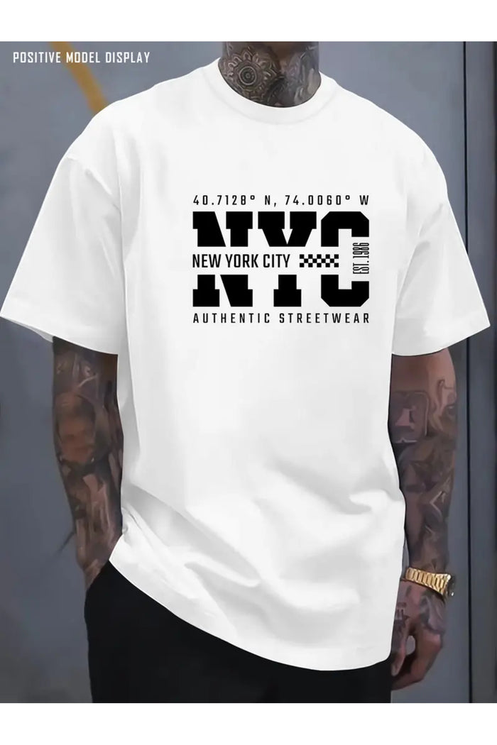Premium Oversize Kesim Kısa Kollu Baskılı T-shirt