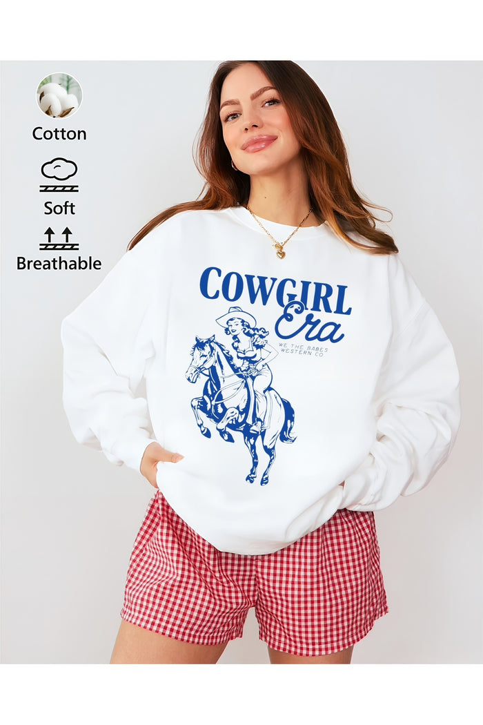 Premium Oversize Kesim Uzun Kollu Baskılı Sweatshirt
