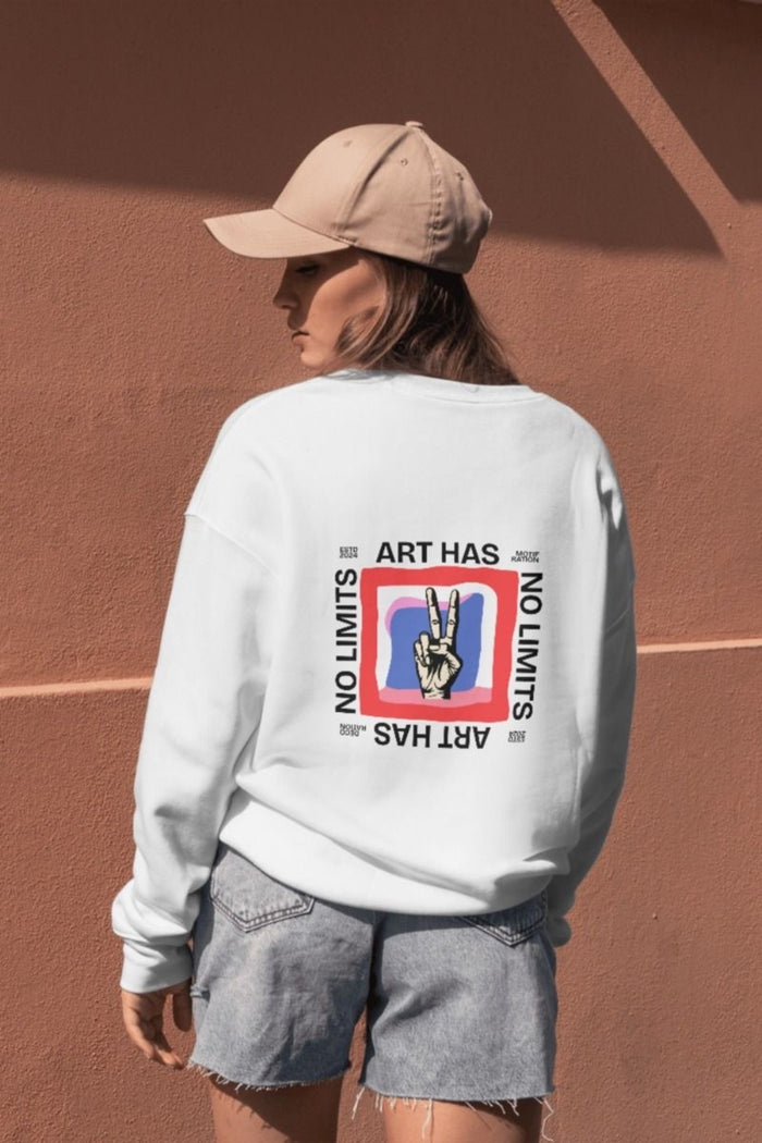 Premium Oversize Kesim Uzun Kollu Baskılı Sweatshirt