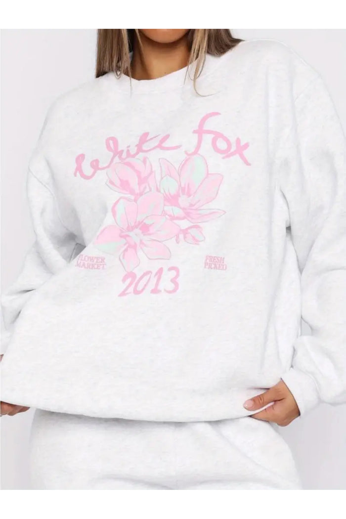 Premium Oversize Kesim Uzun Kollu Baskılı Sweatshirt