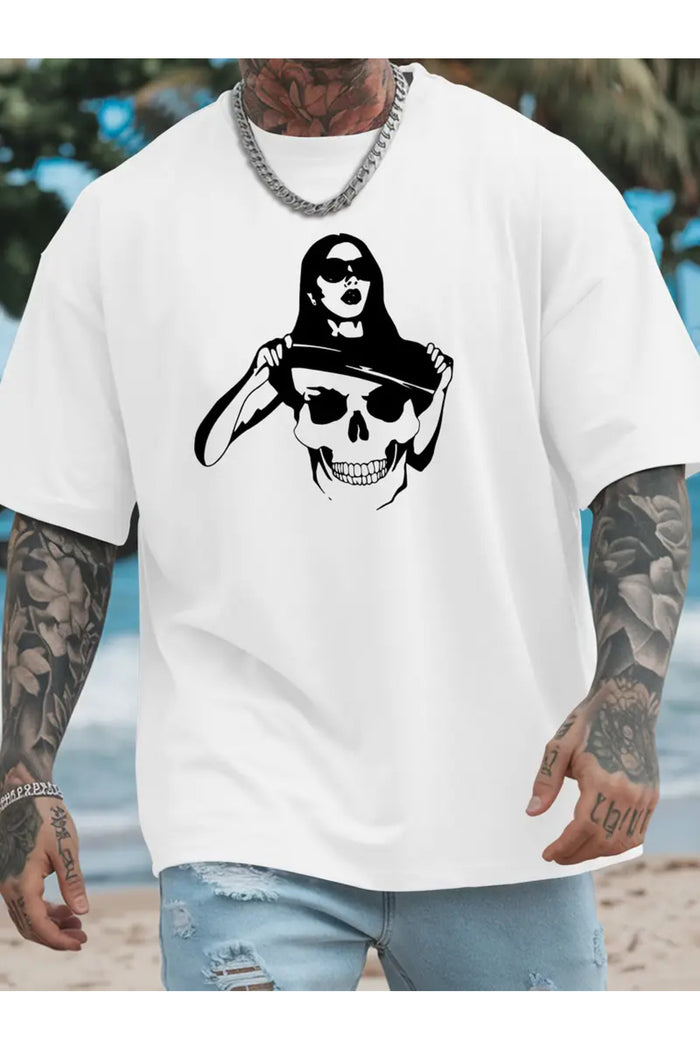 Premium Oversize Kesim Kısa Kollu Baskılı T-shirt
