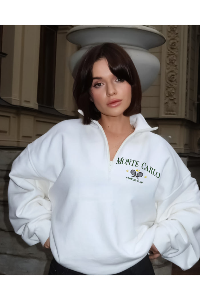 Edwar Serisi Limited Edition Fermuarlı Oversize Kesim Sweatshirt