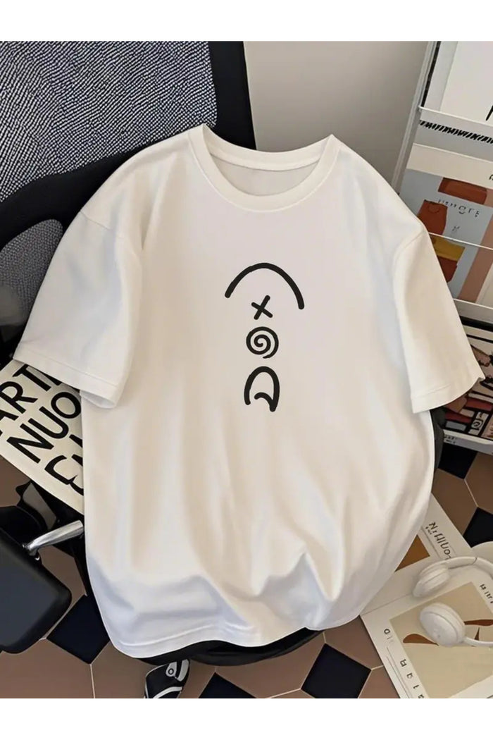 Premium Oversize Kesim Kısa Kollu Baskılı T-shirt
