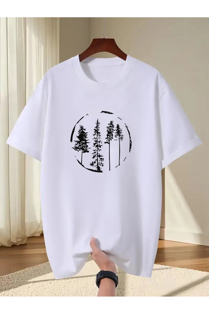 Premium Oversize Kesim Kısa Kollu Baskılı T-shirt