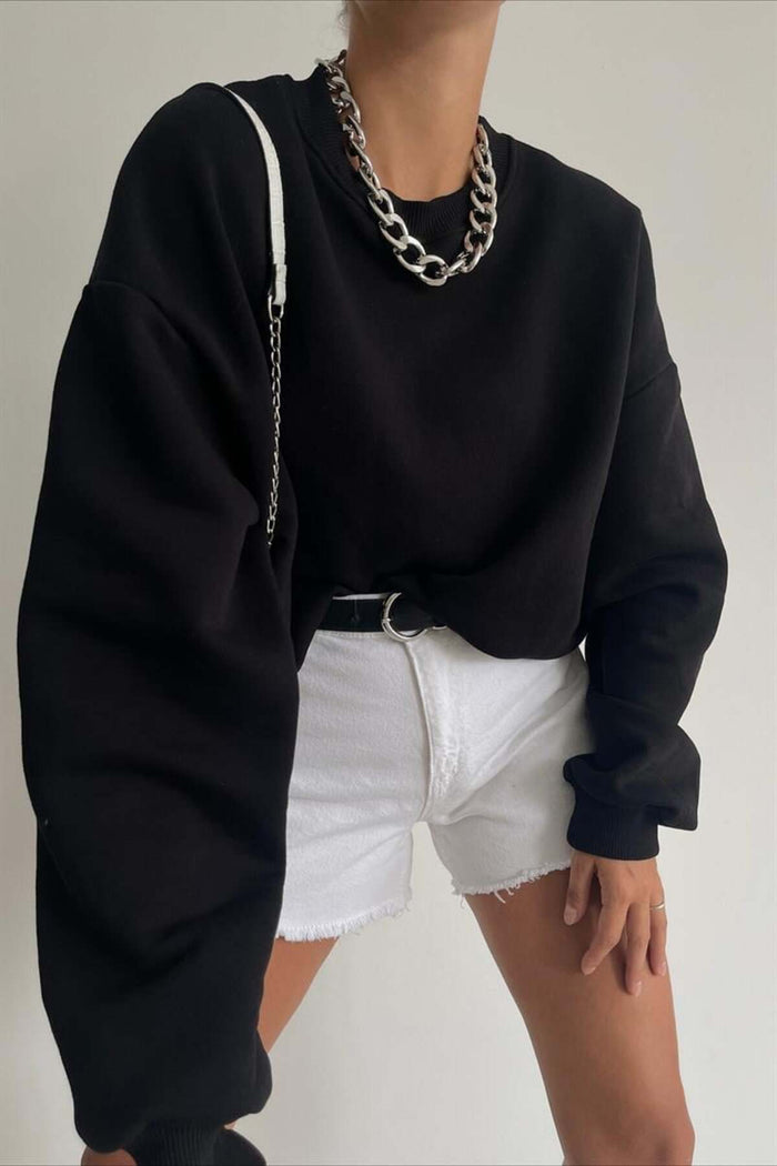 JC Limited Edition Oversize Kesim Organik Pamuk Sweatshirt