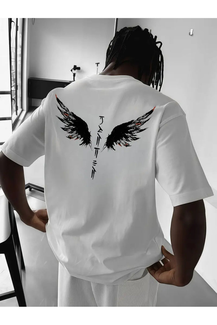 Premium Oversize Kesim Kısa Kollu Baskılı T-shirt