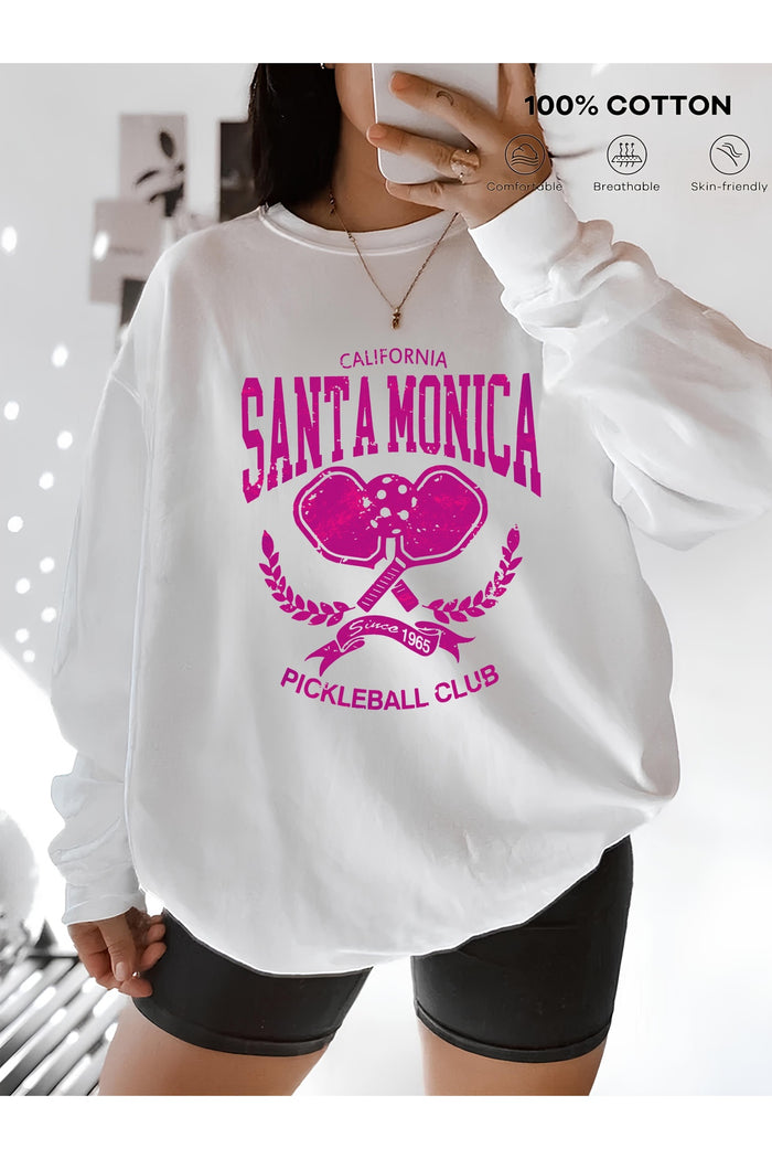 Premium Oversize Kesim Uzun Kollu Baskılı Sweatshirt