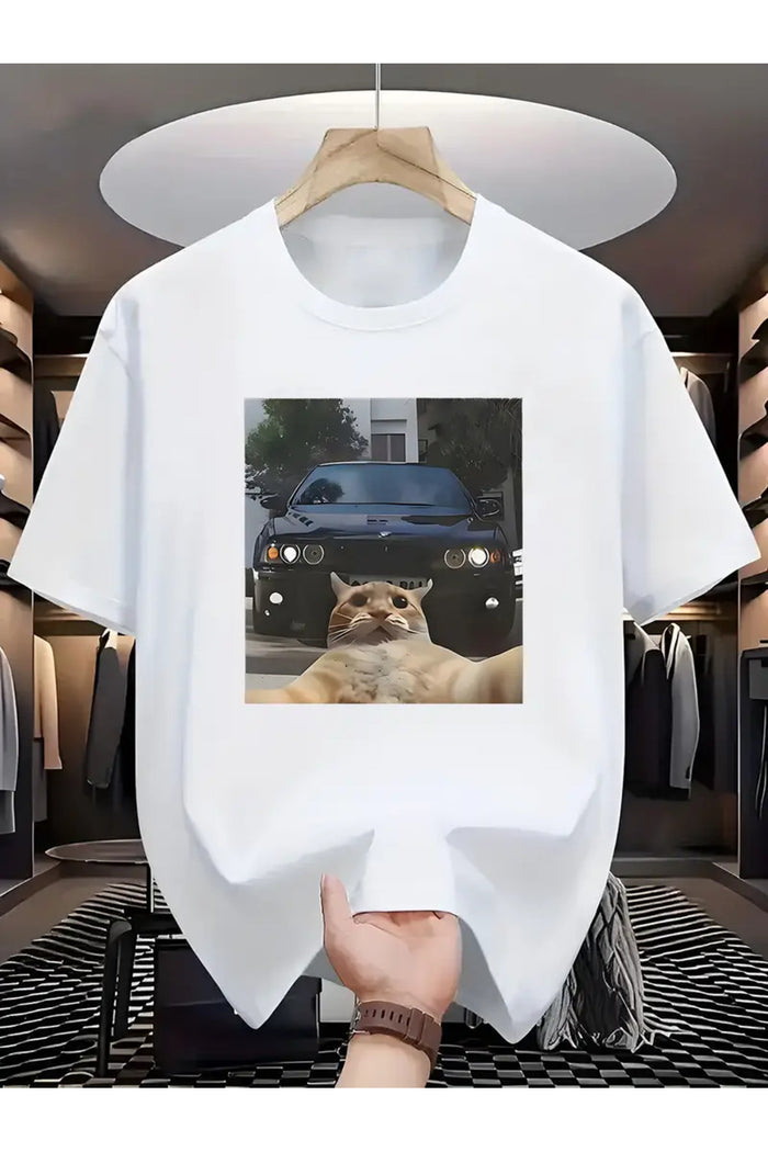 Premium Oversize Kesim Kısa Kollu Baskılı T-shirt