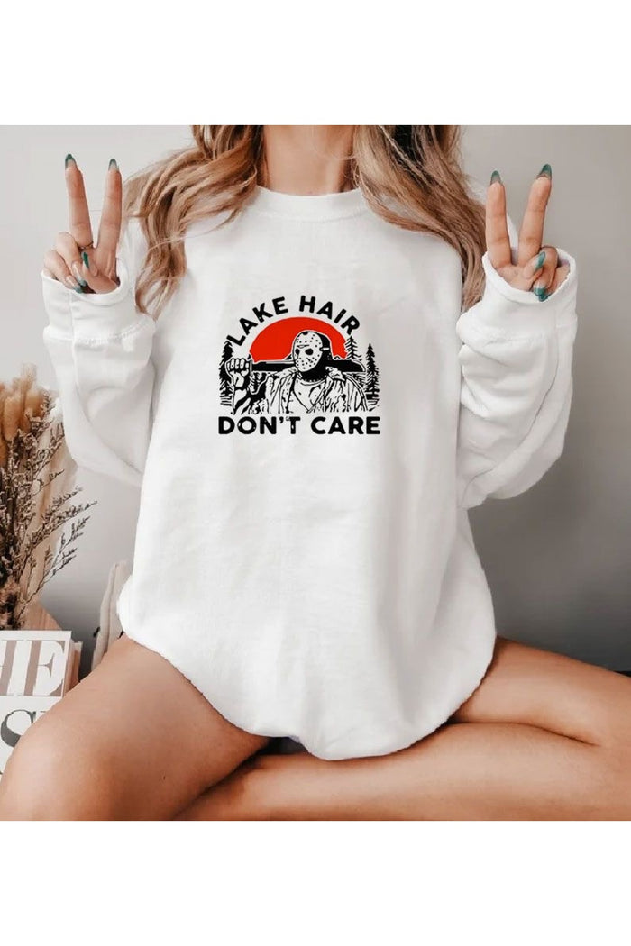 Premium Oversize Kesim Uzun Kollu Baskılı Sweatshirt
