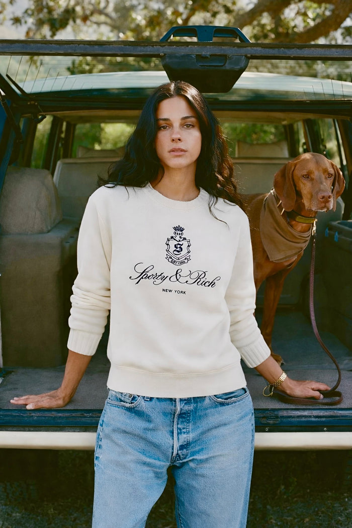 Baskılı Organik Pamuk Sweatshirt