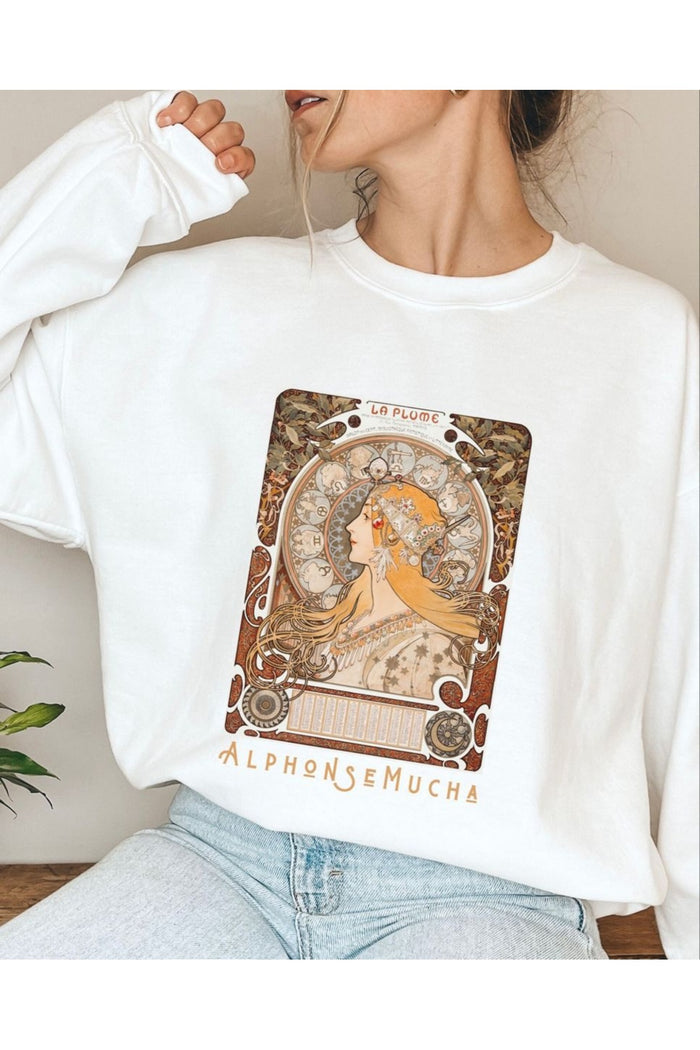 Premium Oversize Kesim Uzun Kollu Baskılı Sweatshirt