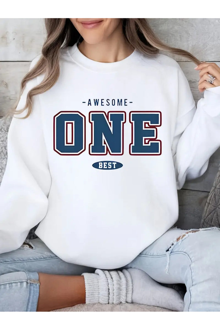 Premium Oversize Kesim Uzun Kollu Baskılı Sweatshirt