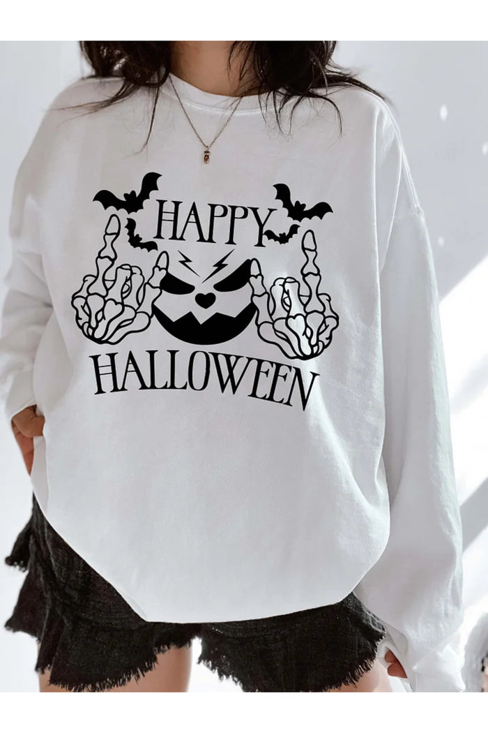 Premium Oversize Kesim Uzun Kollu Baskılı Sweatshirt