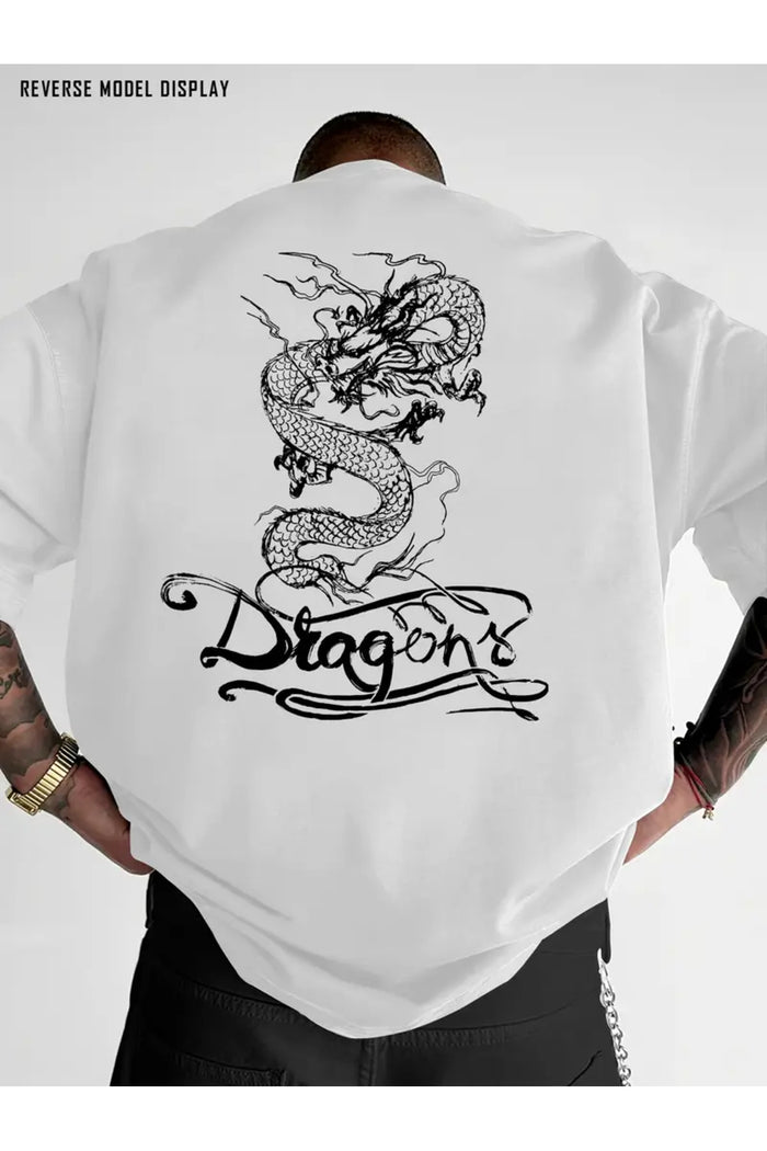 Premium Oversize Kesim Kısa Kollu Baskılı T-shirt