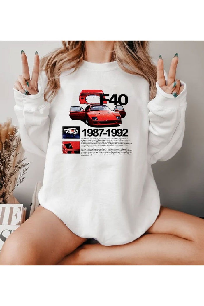 Premium Oversize Kesim Uzun Kollu Baskılı Sweatshirt