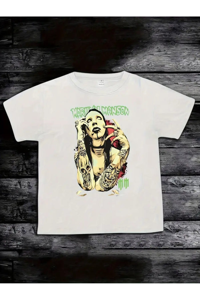 Premium Oversize Kesim Kısa Kollu Baskılı T-shirt