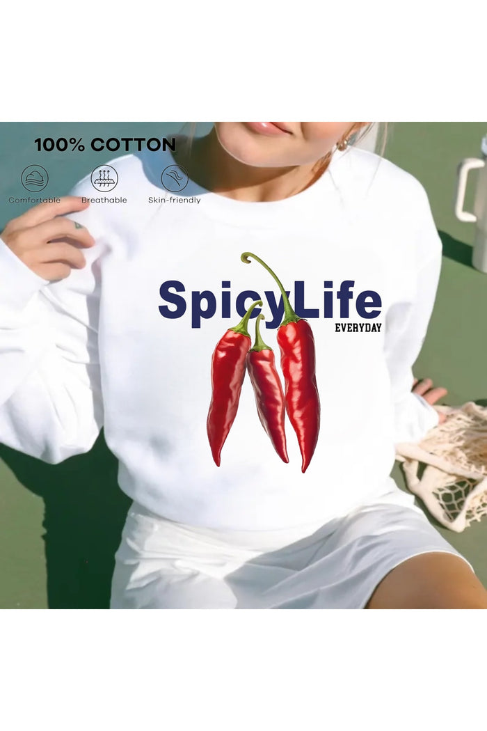 Premium Oversize Kesim Uzun Kollu Baskılı Sweatshirt