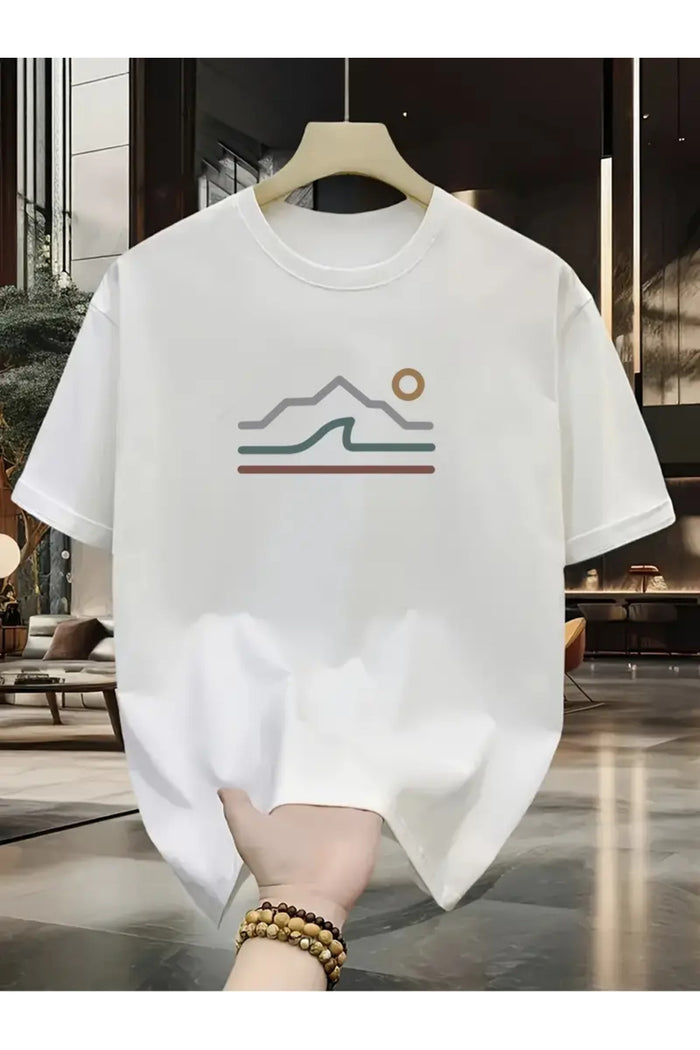 Premium Oversize Kesim Kısa Kollu Baskılı T-shirt