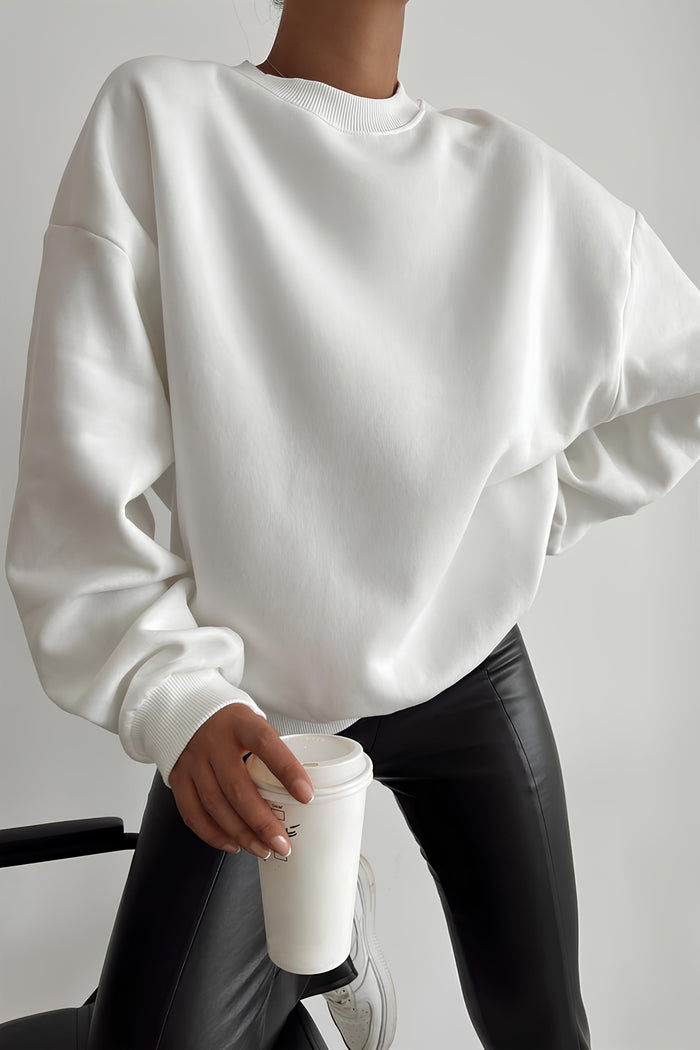 Premium Oversize Kesim Uzun Kollu Baskılı Sweatshirt
