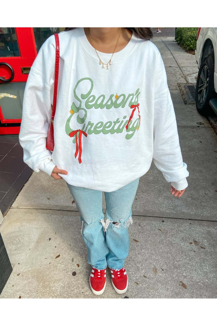 Travis Baskılı Bisiklet Yaka Oversize Kesim Sweatshirt