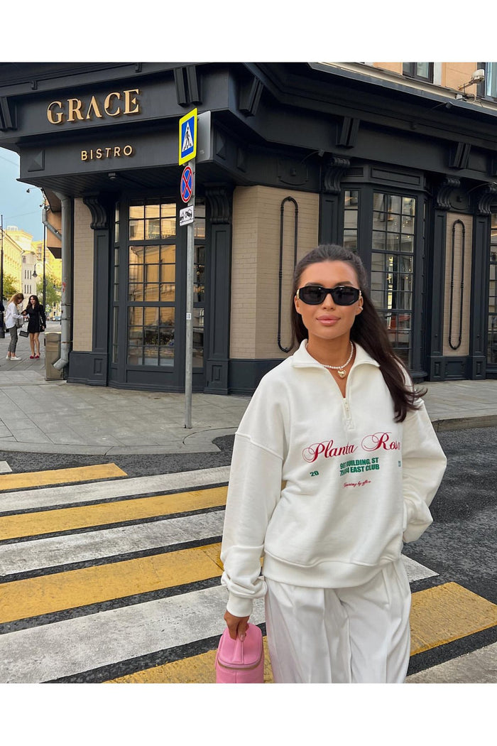 Jose Club Limited Edition Serisi Fermuarlı Oversize Kesim Sweatshirt