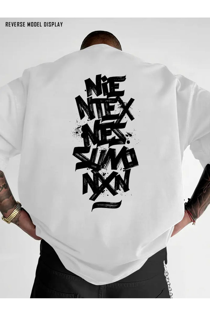 Premium Oversize Kesim Kısa Kollu Baskılı T-shirt