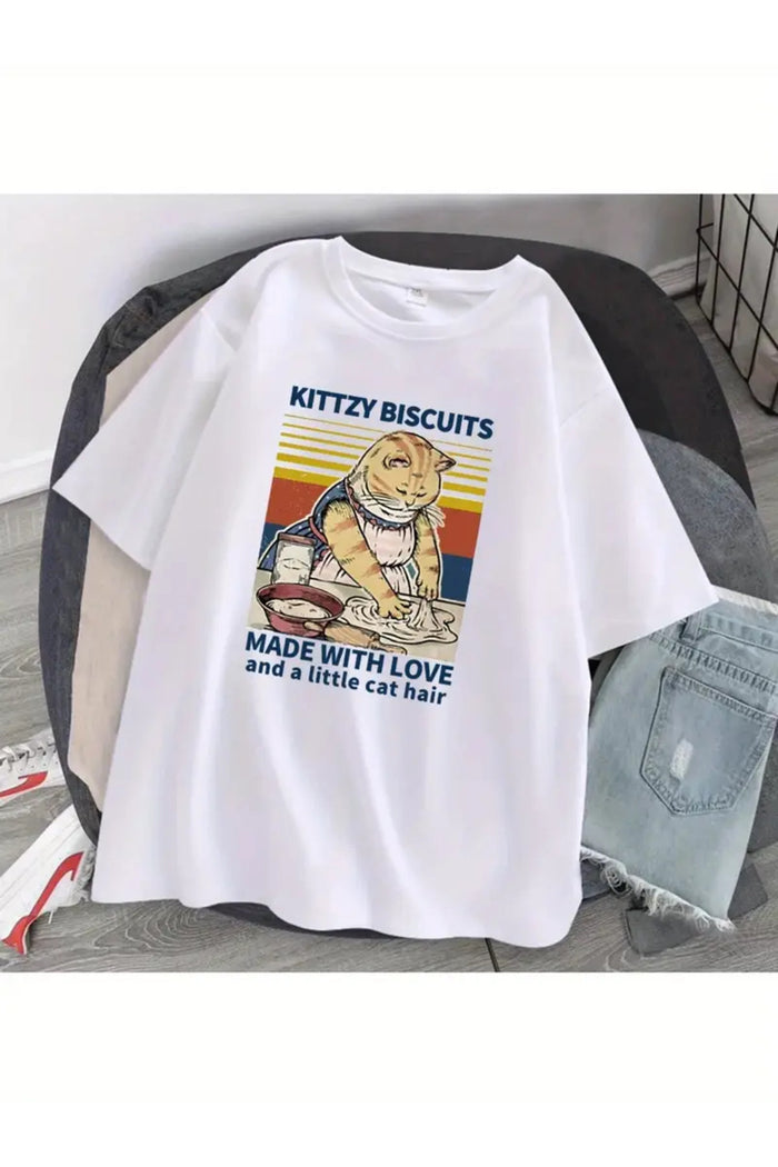 Premium Oversize Kesim Kısa Kollu Baskılı T-shirt