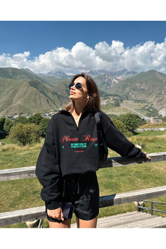 Jose Club Limited Edition Serisi Fermuarlı Oversize Kesim Sweatshirt