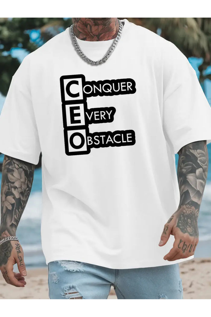 Premium Oversize Kesim Kısa Kollu Baskılı T-shirt