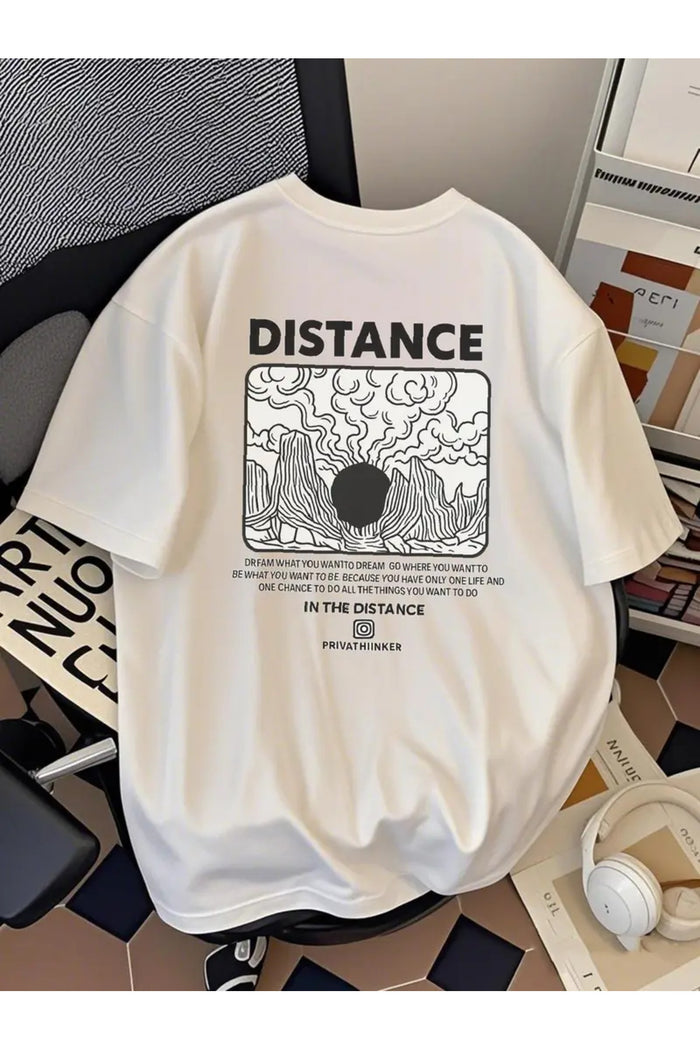Premium Oversize Kesim Kısa Kollu Baskılı T-shirt