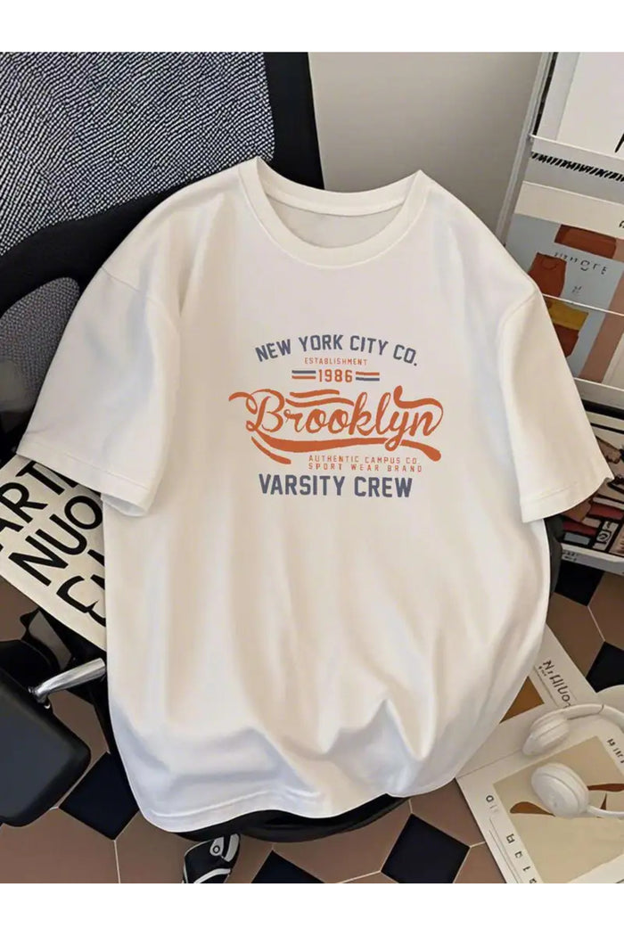 Premium Oversize Kesim Kısa Kollu Baskılı T-shirt