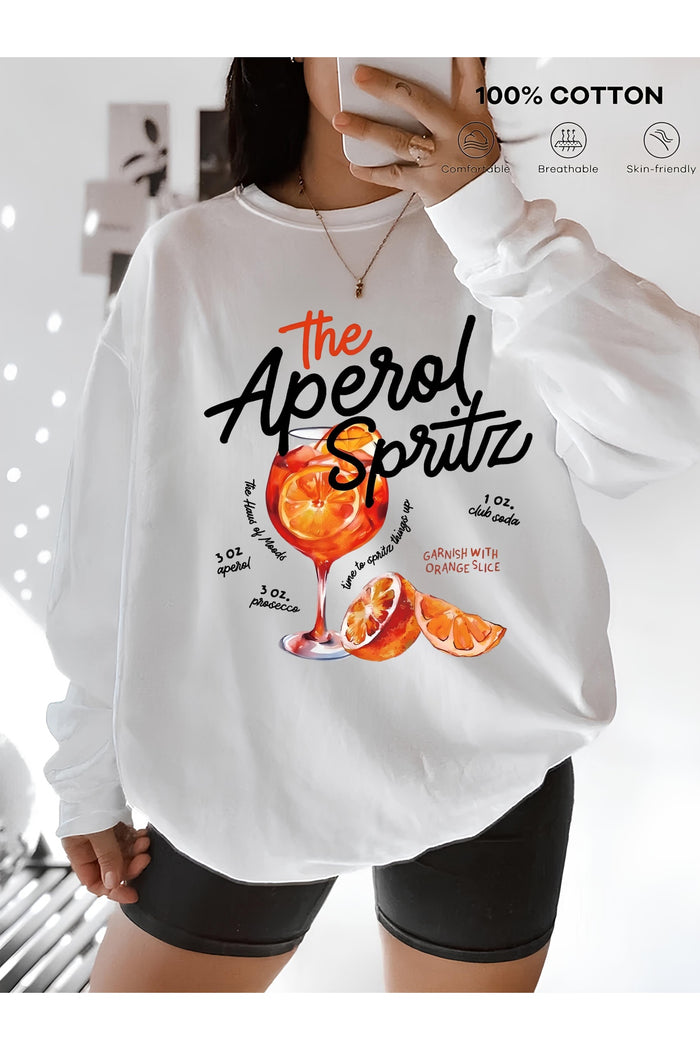 Premium Oversize Kesim Uzun Kollu Baskılı Sweatshirt