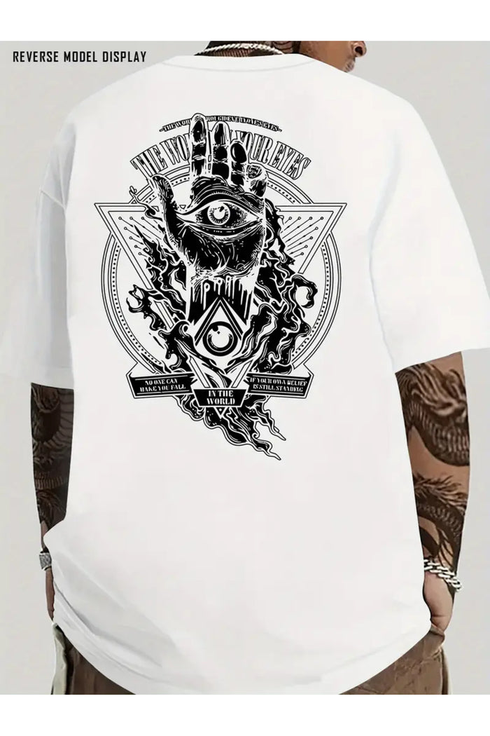 Premium Oversize Kesim Kısa Kollu Baskılı T-shirt