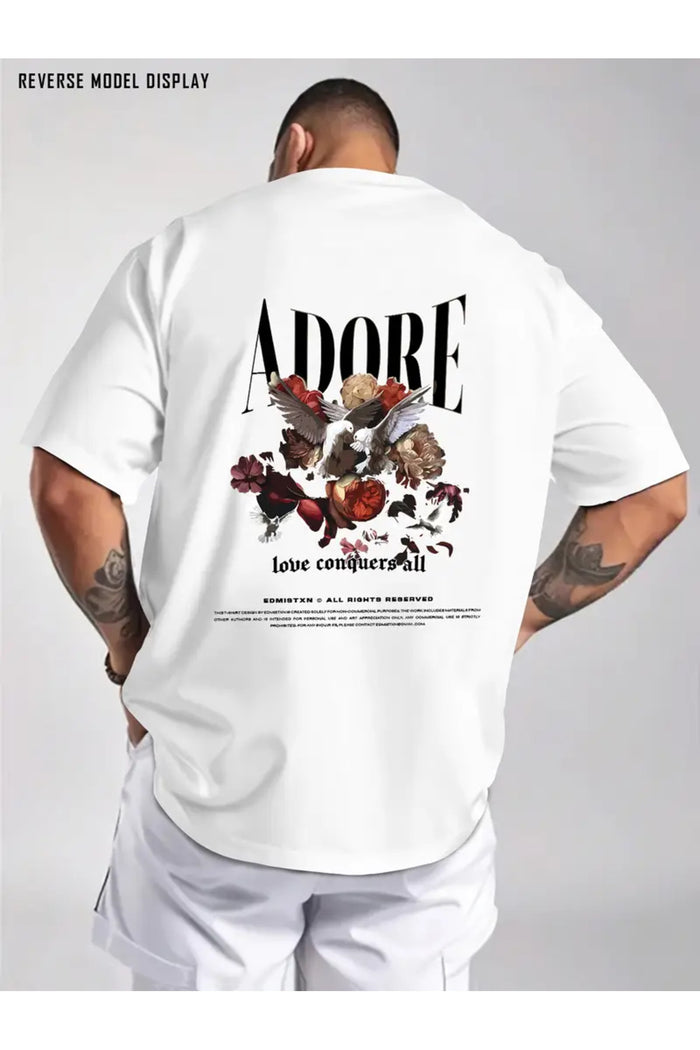 Premium Oversize Kesim Kısa Kollu Baskılı T-shirt