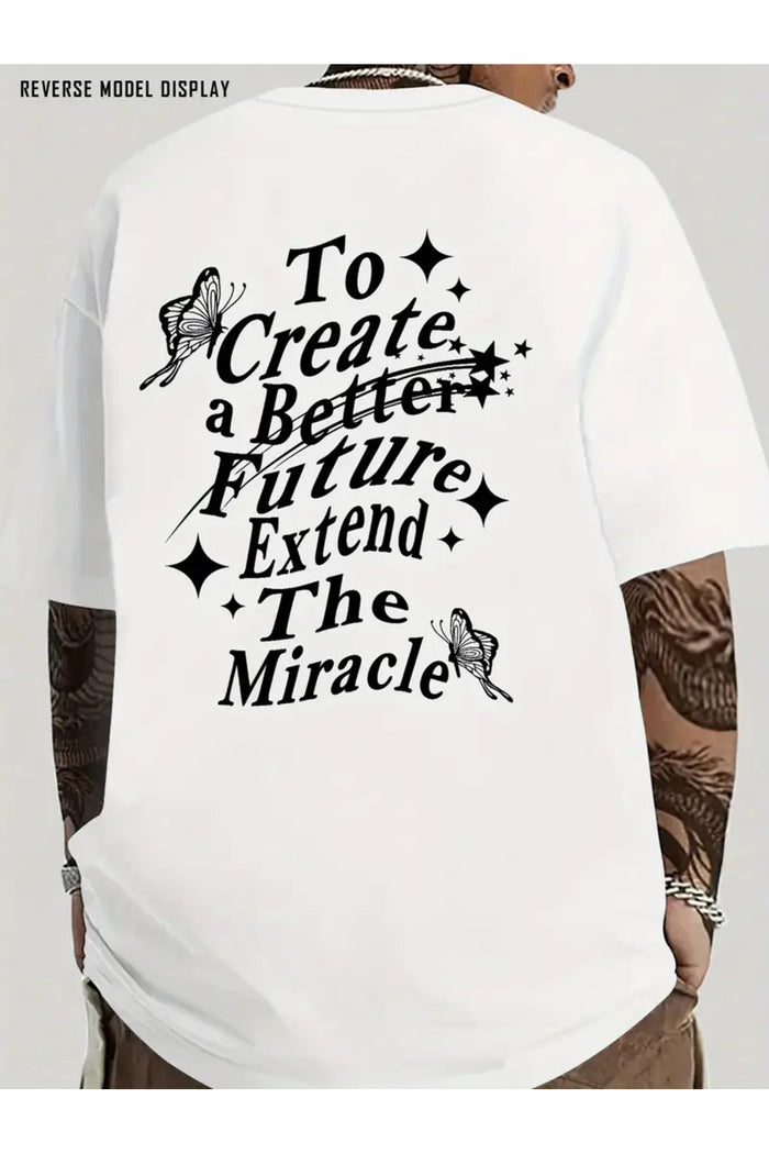 Premium Oversize Kesim Kısa Kollu Baskılı T-shirt