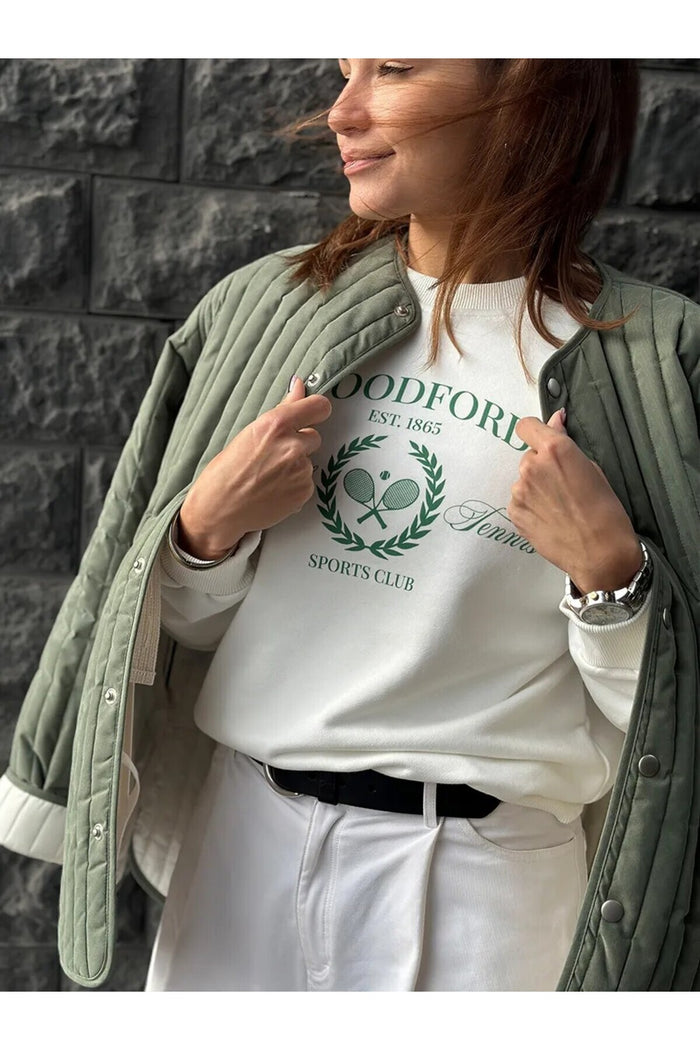 JC Limited Edition Oversize Kesim Uzun Kollu Baskılı Sweatshirt