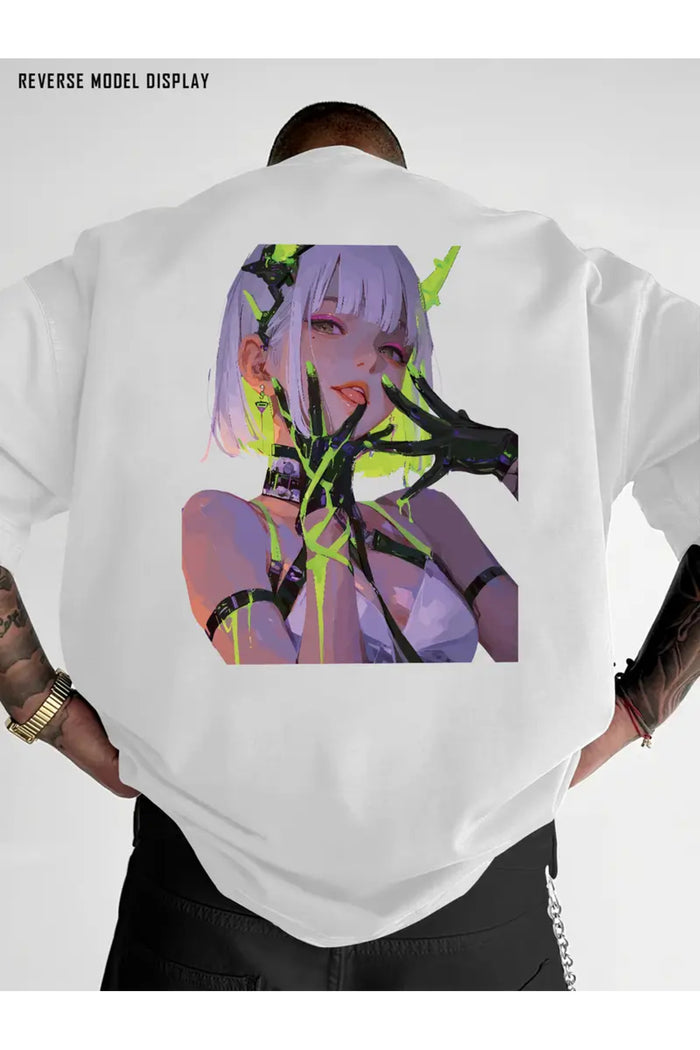Premium Oversize Kesim Kısa Kollu Baskılı T-shirt