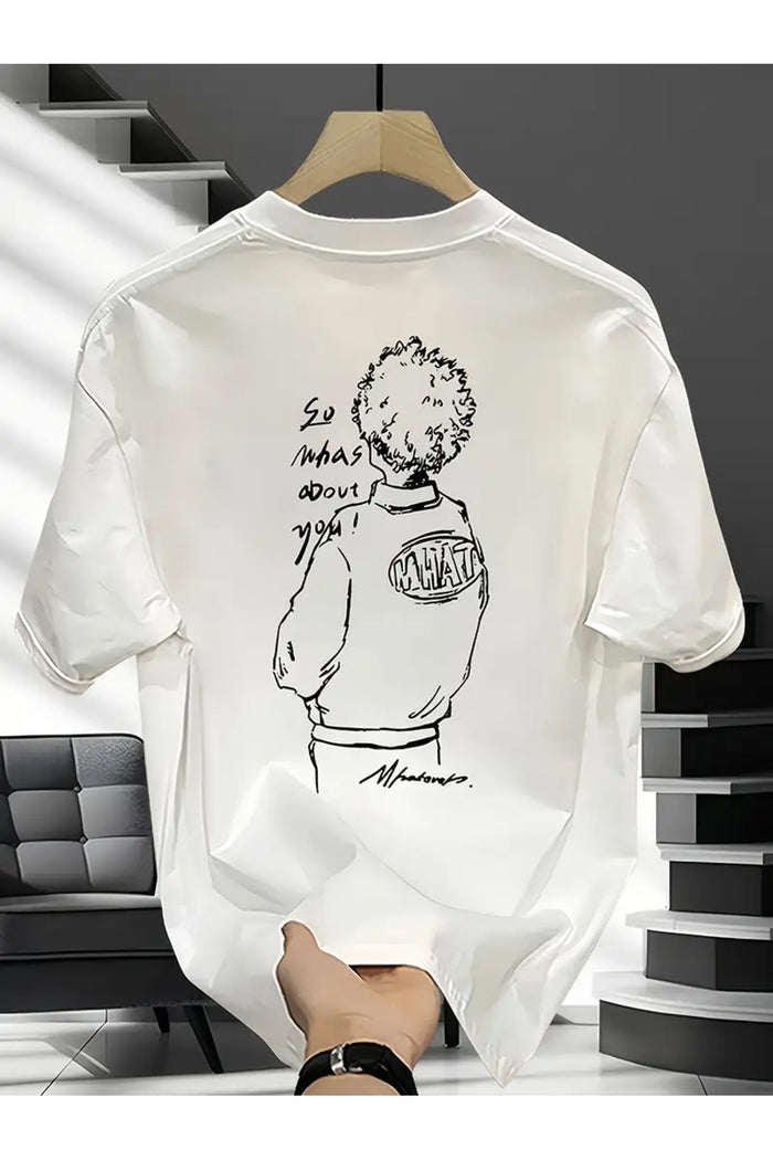 Premium Oversize Kesim Kısa Kollu Baskılı T-shirt