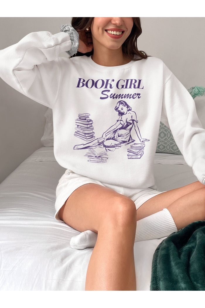 Premium Oversize Kesim Uzun Kollu Baskılı Sweatshirt