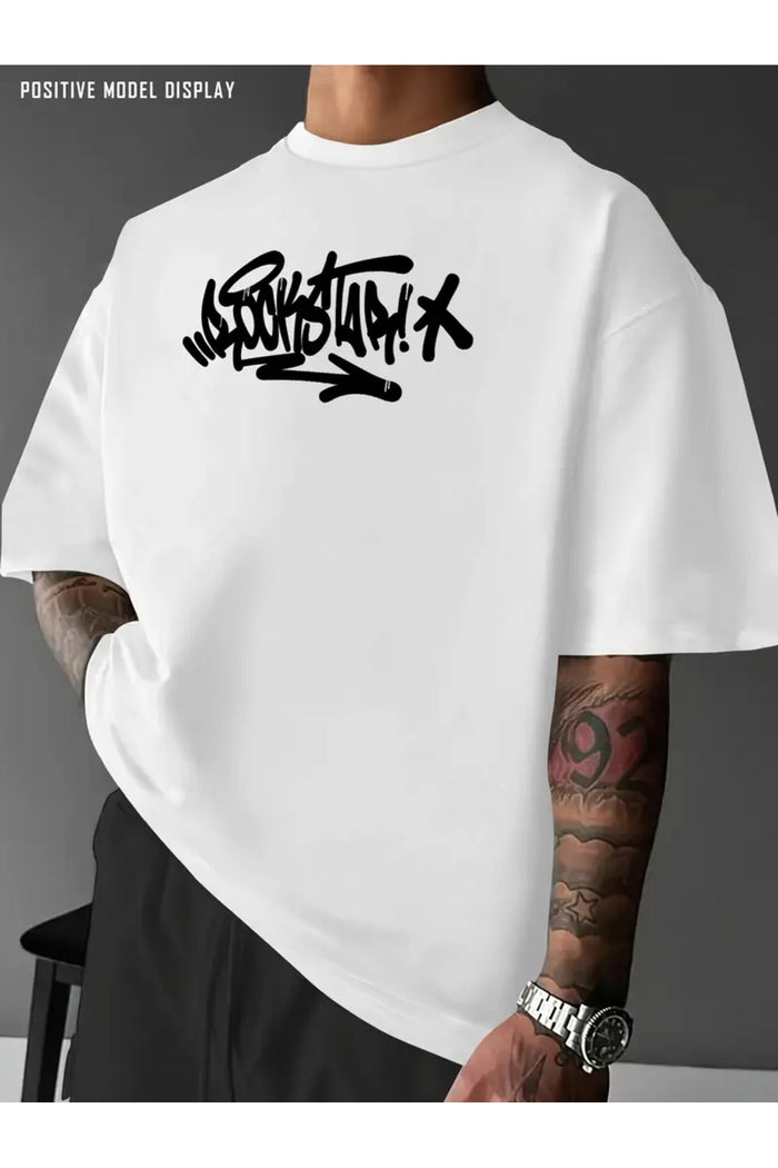 Premium Oversize Kesim Kısa Kollu Baskılı T-shirt