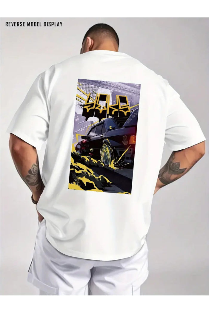 Premium Oversize Kesim Kısa Kollu Baskılı T-shirt