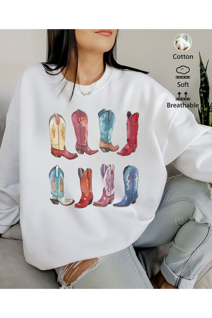 Premium Oversize Kesim Uzun Kollu Baskılı Sweatshirt