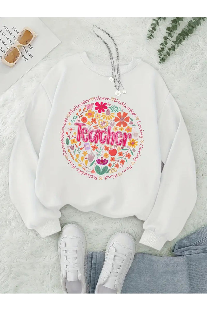 Premium Oversize Kesim Uzun Kollu Baskılı Sweatshirt