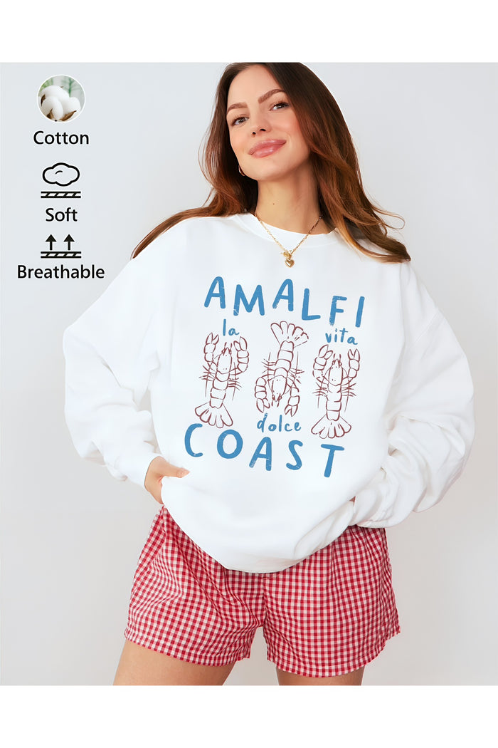 Premium Oversize Kesim Uzun Kollu Baskılı Sweatshirt