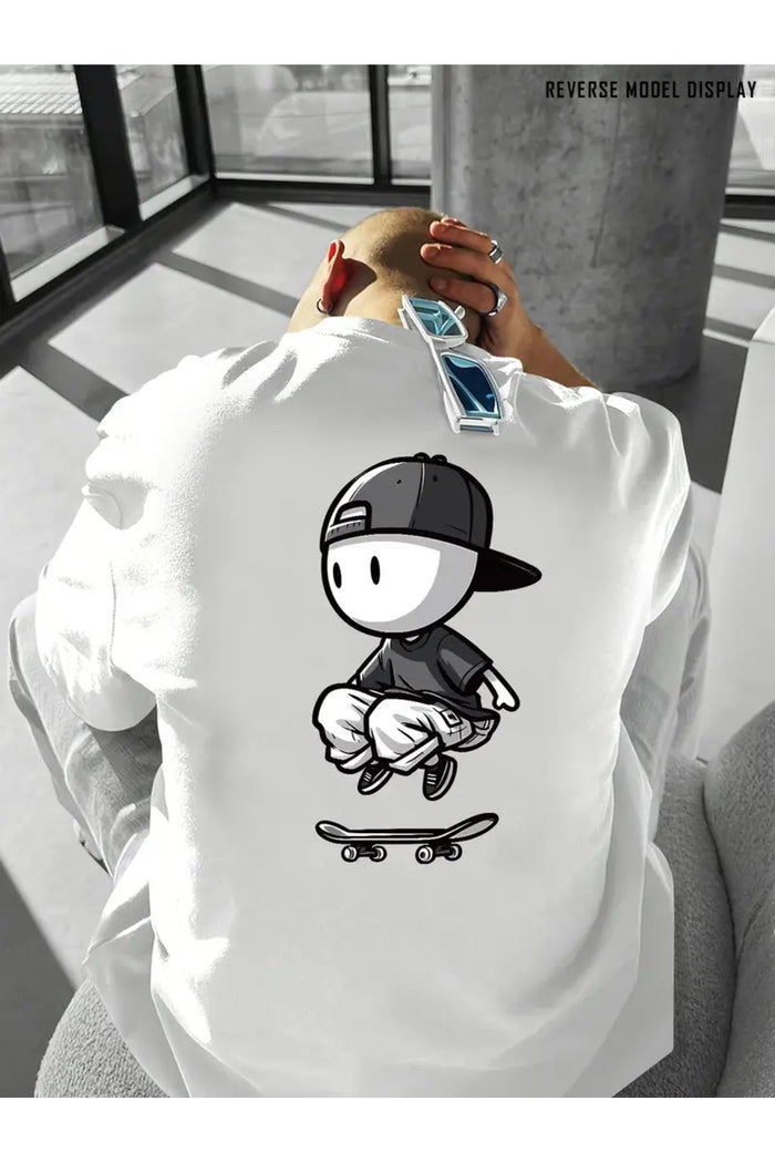 Premium Oversize Kesim Kısa Kollu Baskılı T-shirt