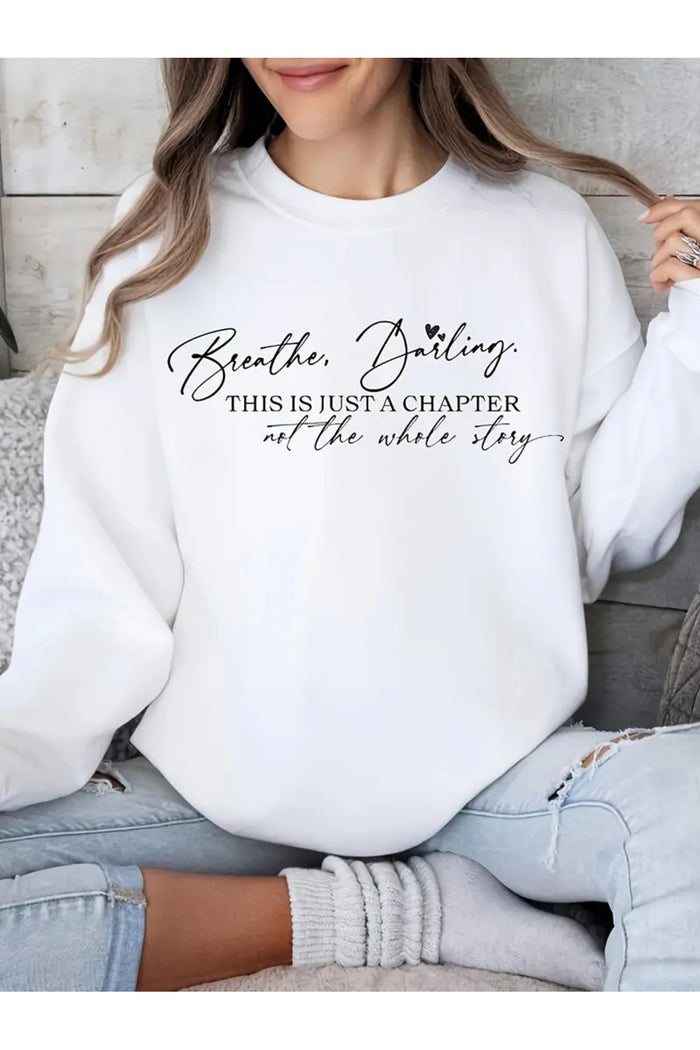 Premium Oversize Kesim Uzun Kollu Baskılı Sweatshirt