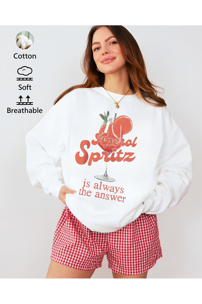 Premium Oversize Kesim Uzun Kollu Baskılı Sweatshirt