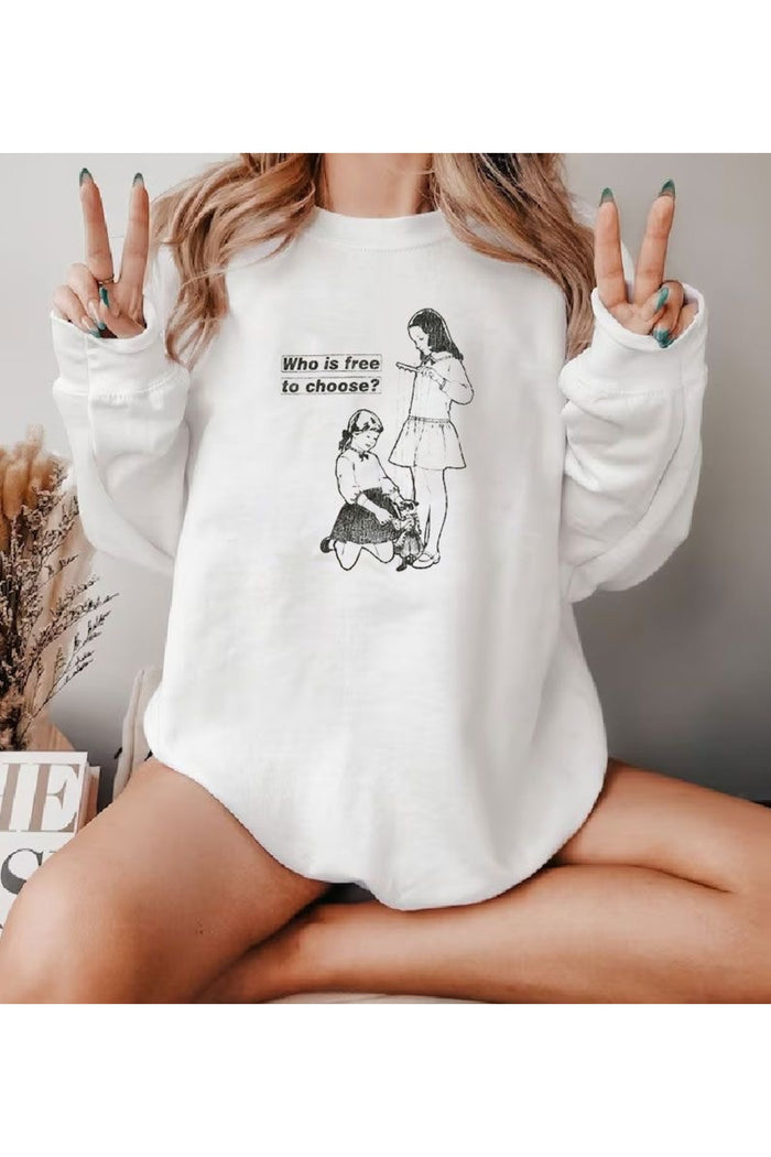 Premium Oversize Kesim Uzun Kollu Baskılı Sweatshirt