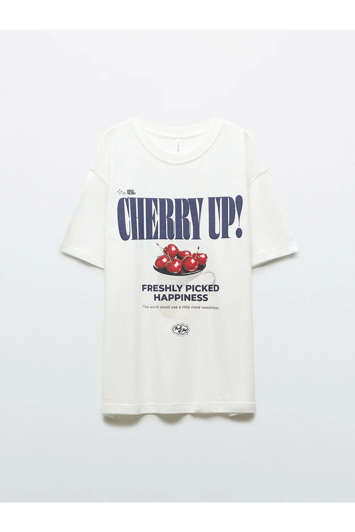 Premium Oversize Kesim Kısa Kollu Baskılı T-shirt